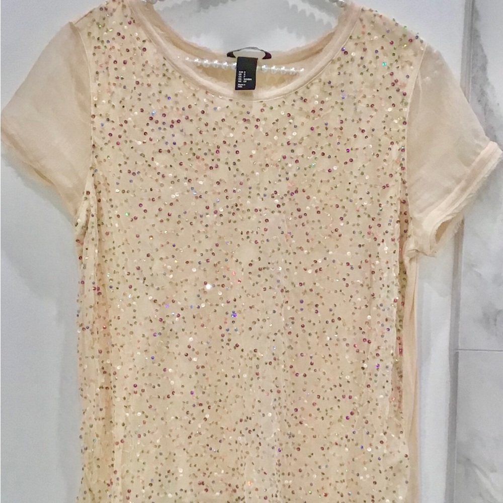 🔴H&M MULTICOLOR SEQUIN TOP🔴
